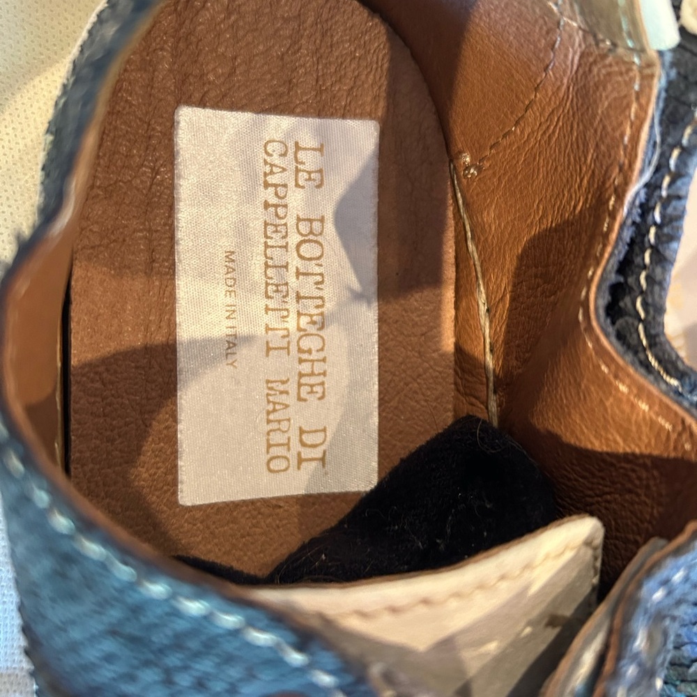 Patchwork Blue and White Sneakers 39 size new - Picture 12 of 15